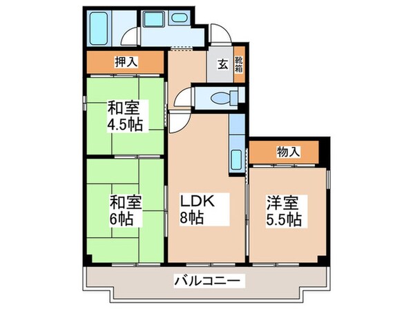 リバーサイド紀の国の物件間取画像